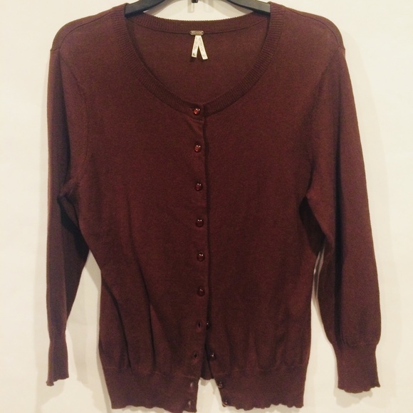 Kirra Sweaters - Kirra | Brown Cotton/Cashmere Cardigan